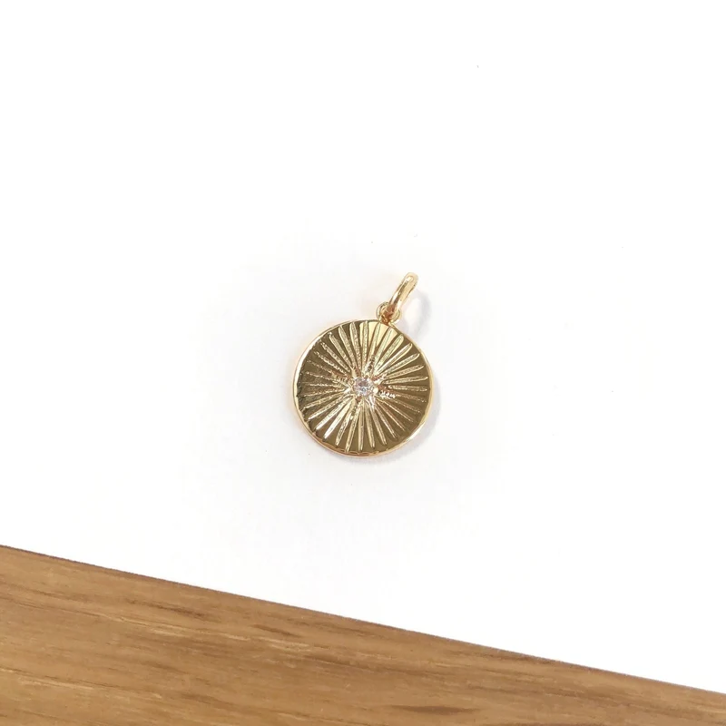 Pendentif "Solrey" plaqué or