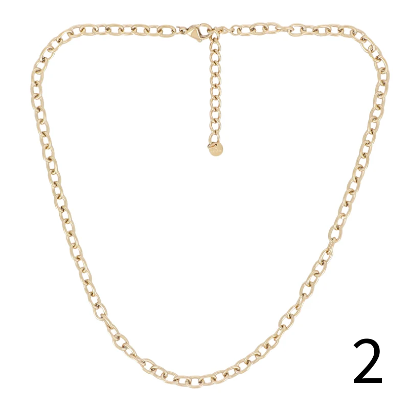 Collier chaine acier
