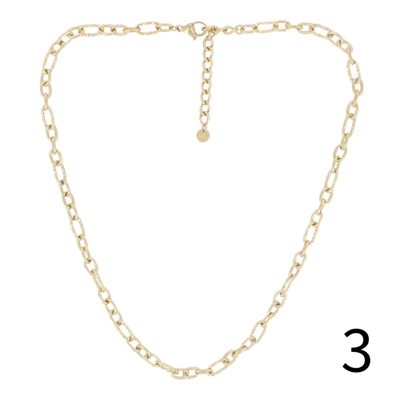 Collier chaine acier