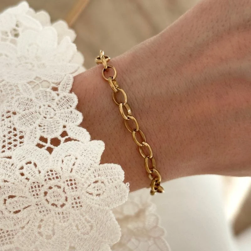 Bracelet chaine acier