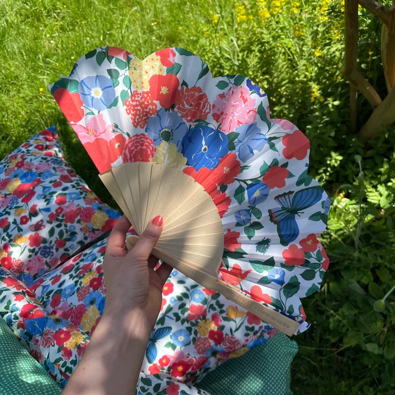 Éventail Bouquet de fleurs