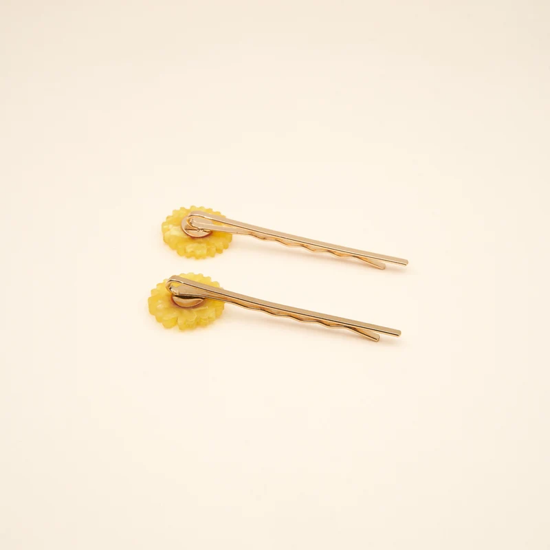 Duo Barrettes fines Tournesols