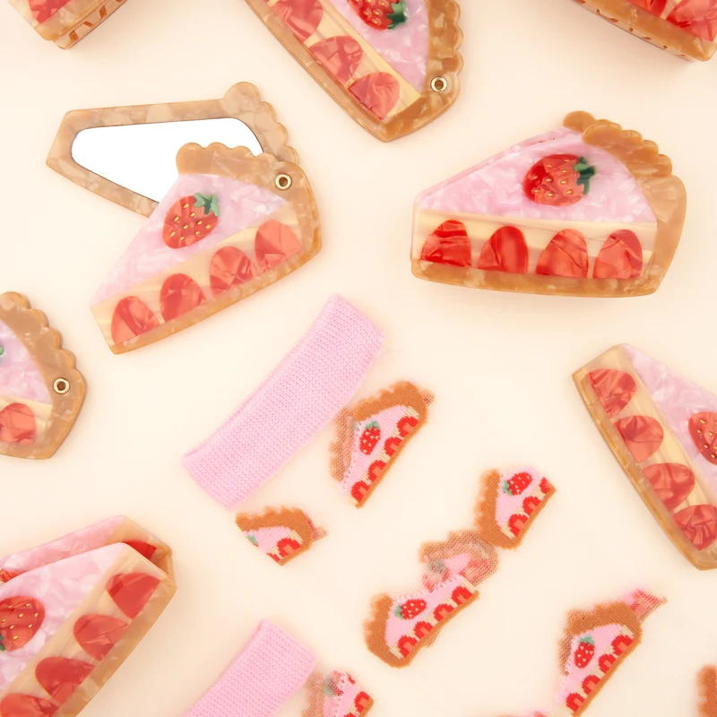 Pince à cheveux Tarte aux fraises