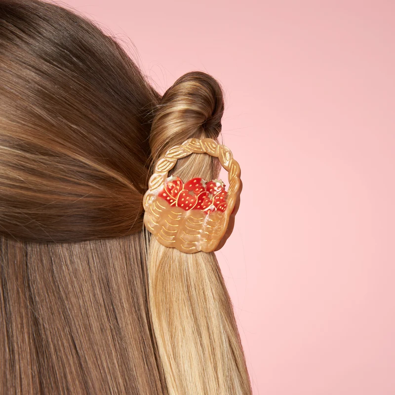 Pince à cheveux Panier de fraises