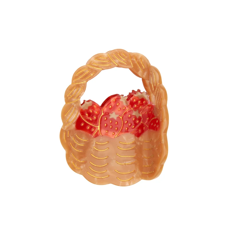 Pince à cheveux Panier de fraises