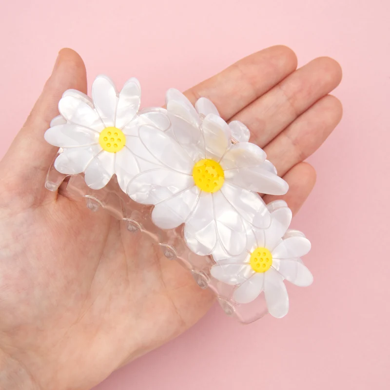 Pince à cheveux Trio Pâquerettes