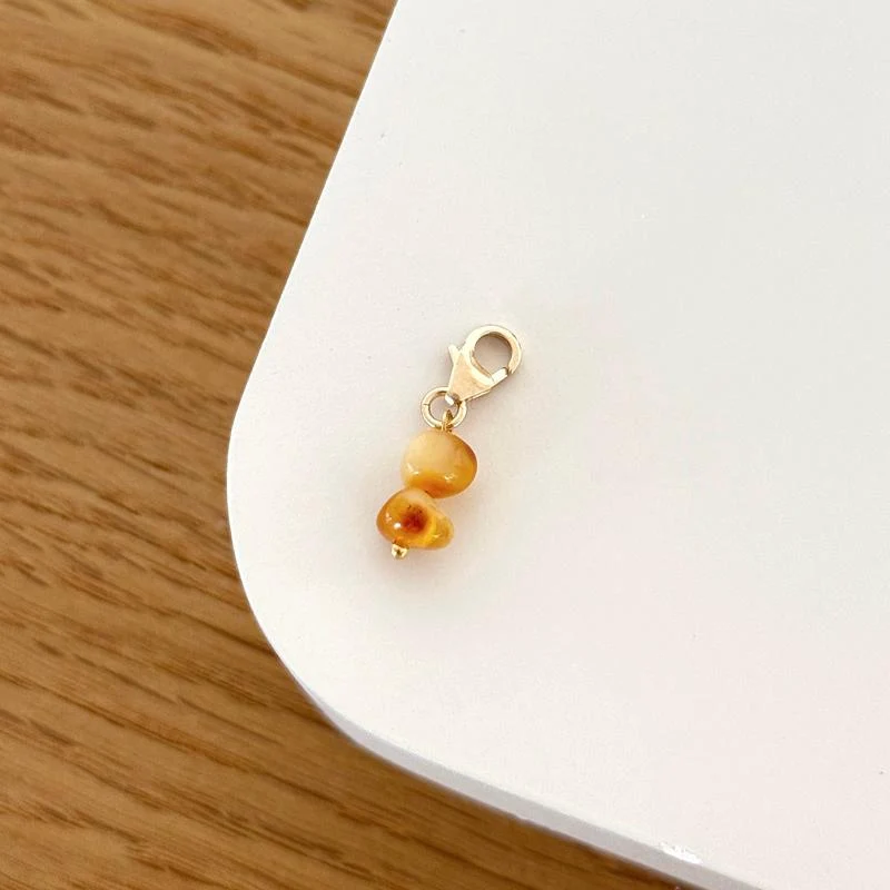 Charm "Ambre" plaqué or
