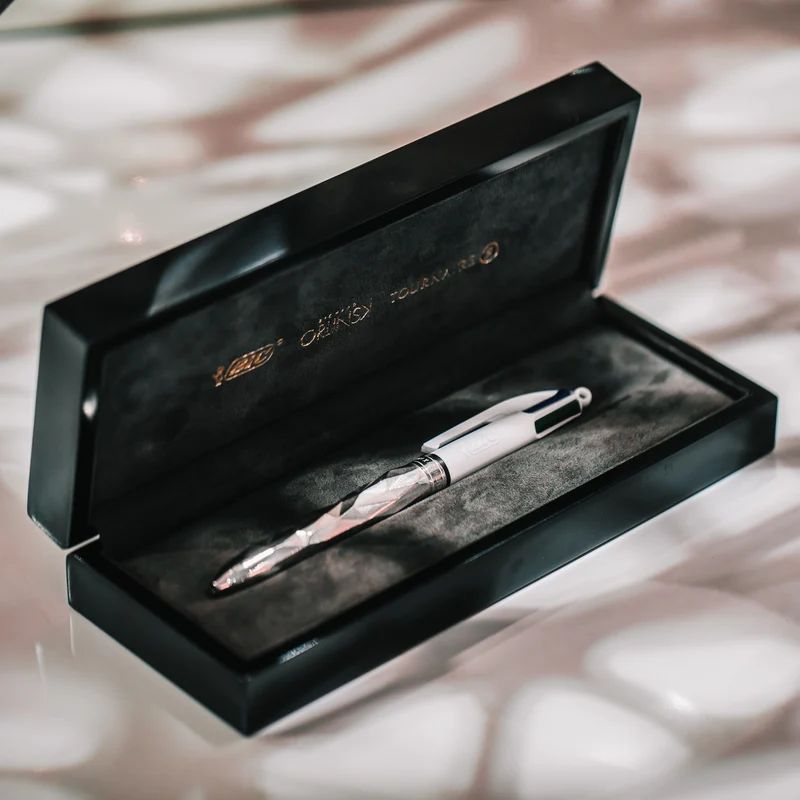 BIC 4 Couleurs "Bic x Orlinski x Tournaire" bronze blanc