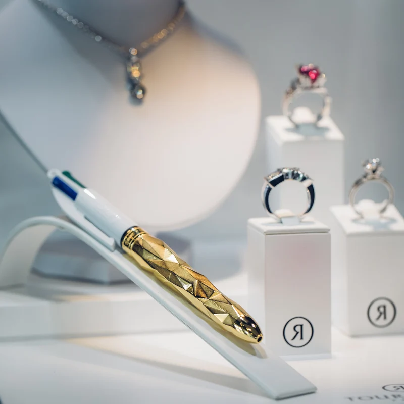 BIC 4 Couleurs "Bic x Orlinski x Tournaire" bronze jaune