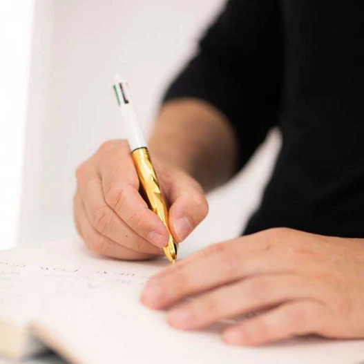 BIC 4 Couleurs "Bic x Orlinski x Tournaire" bronze jaune