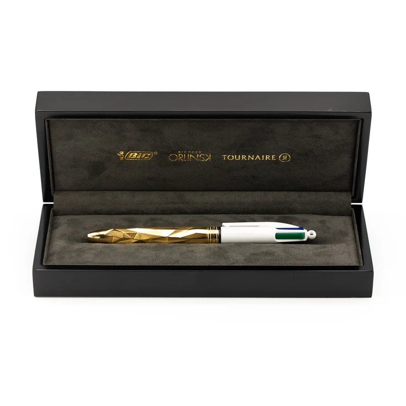 BIC 4 Couleurs "Bic x Orlinski x Tournaire" bronze jaune
