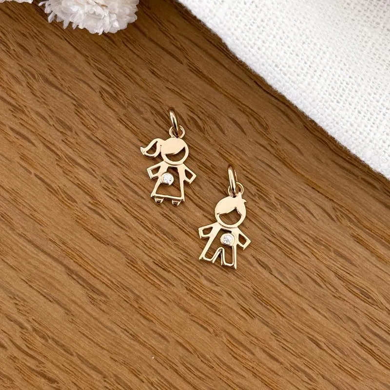 Pendentif "Lea" plaqué or