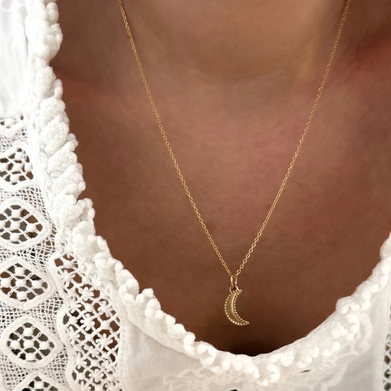 Pendentif "Lunis" plaqué or