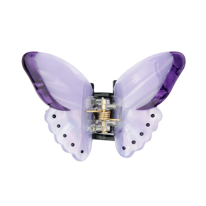 Mini pince à cheveux Papillon Mauve