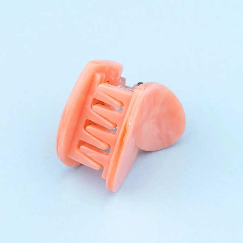 Mini pince à cheveux Coeur Rose