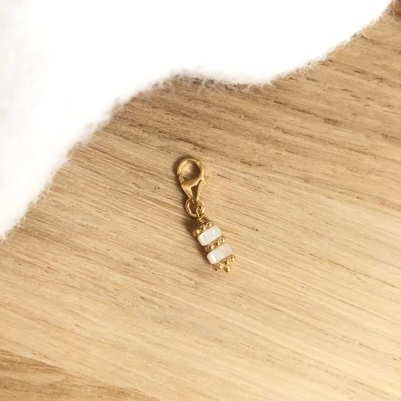 Charm "Bali" plaqué or