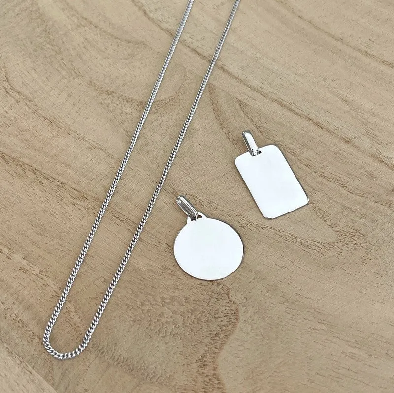 Pendentif "Riley" argent