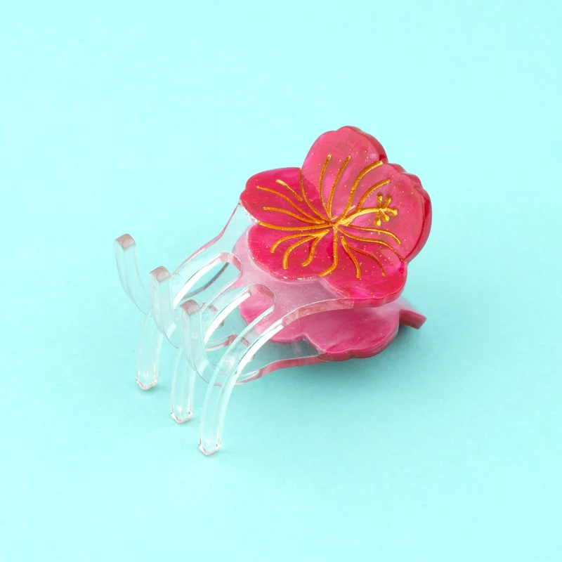 Mini pince à cheveux Hibiscus
