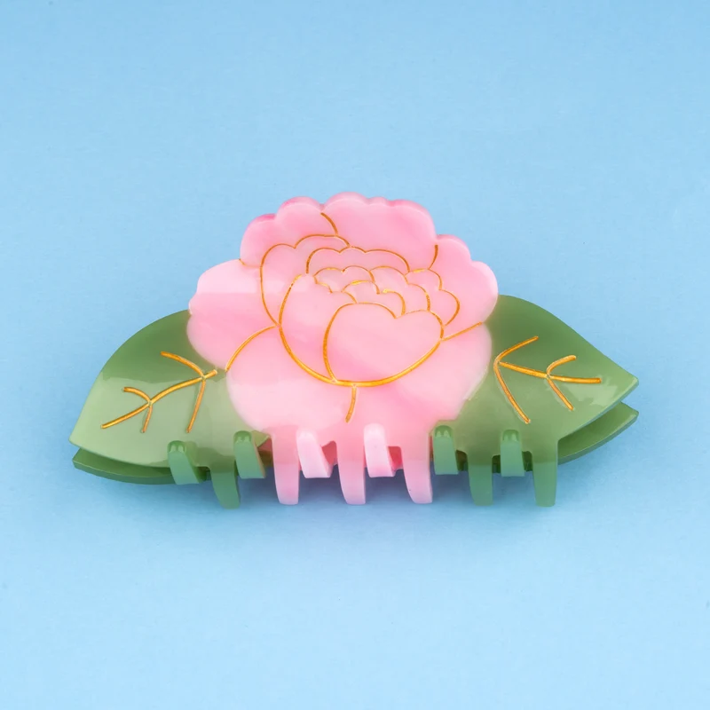 Pince à cheveux Pivoine