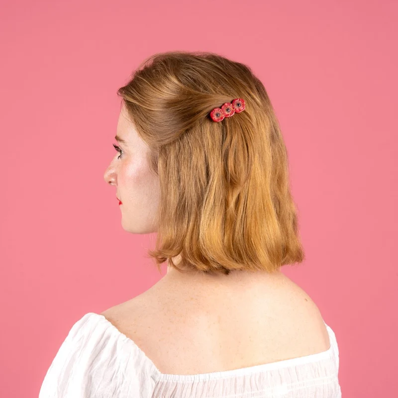 Barrette Coquelicot