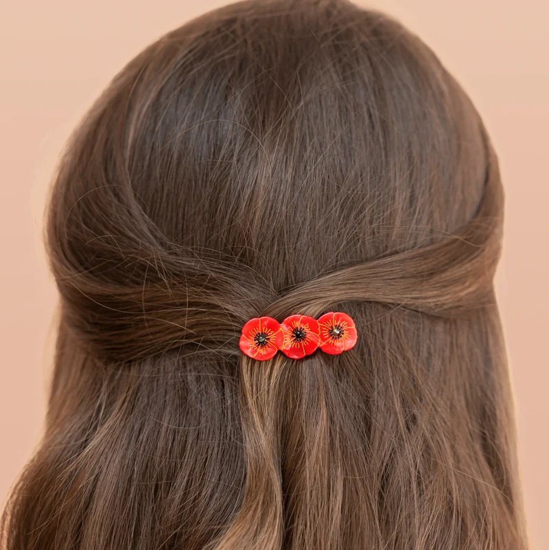 Barrette Coquelicot