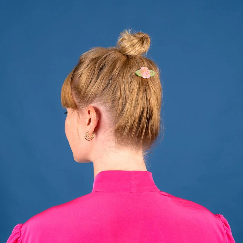 Barrette Pivoine