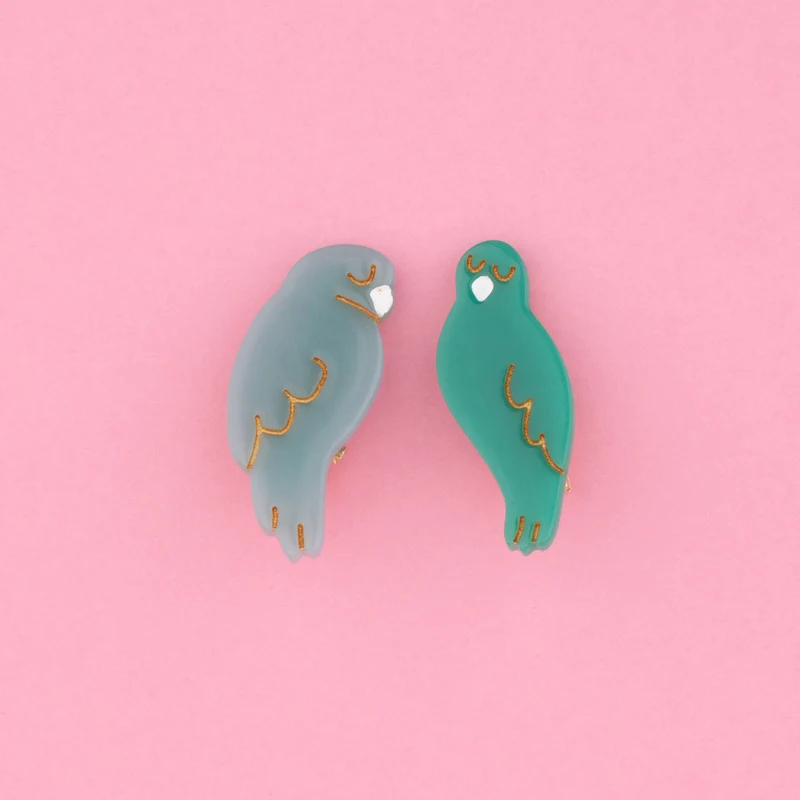 Duo barrettes Inséparables