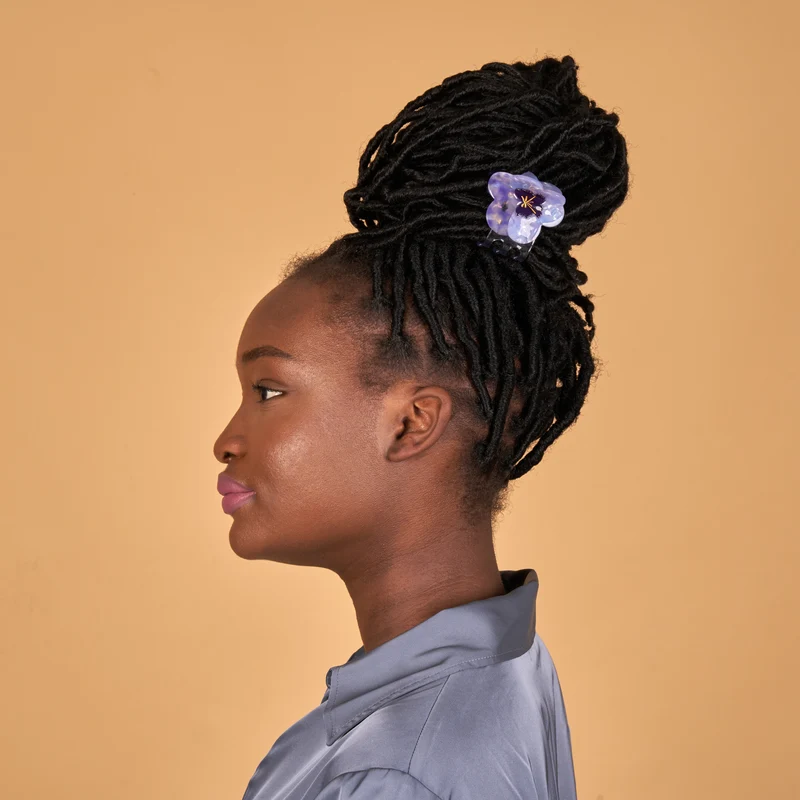 Pince à cheveux Pensée Mauve