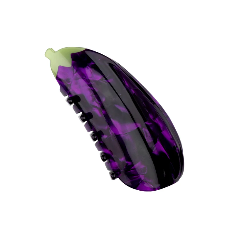 Pince à cheveux Aubergine