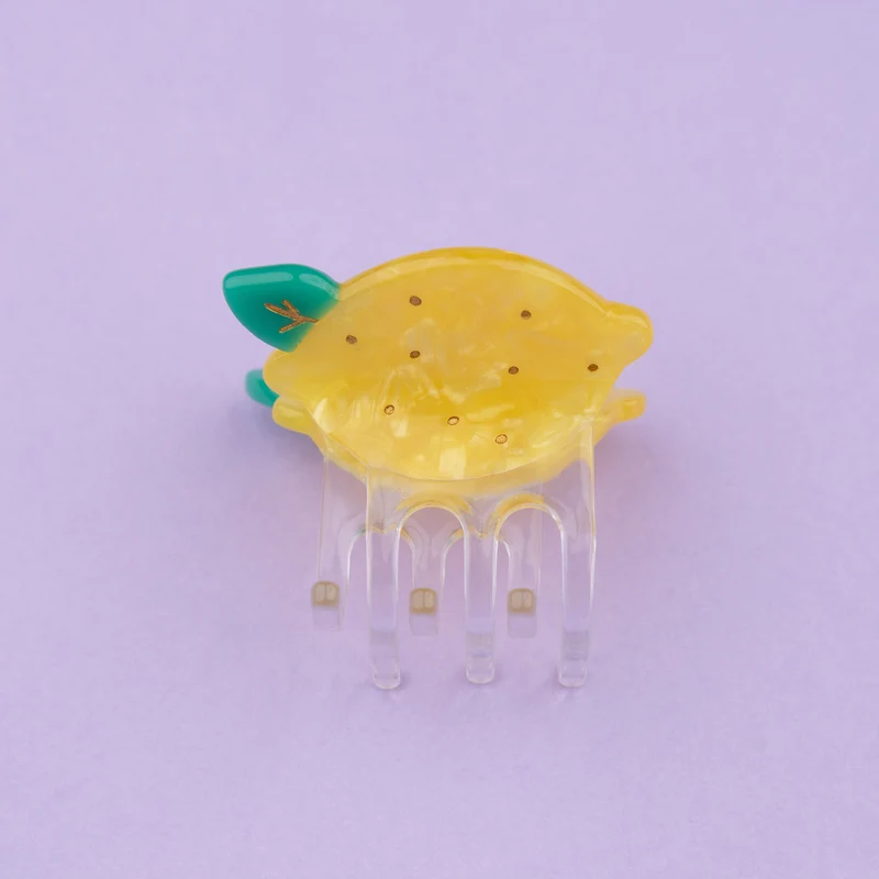 Mini pince à cheveux Citron