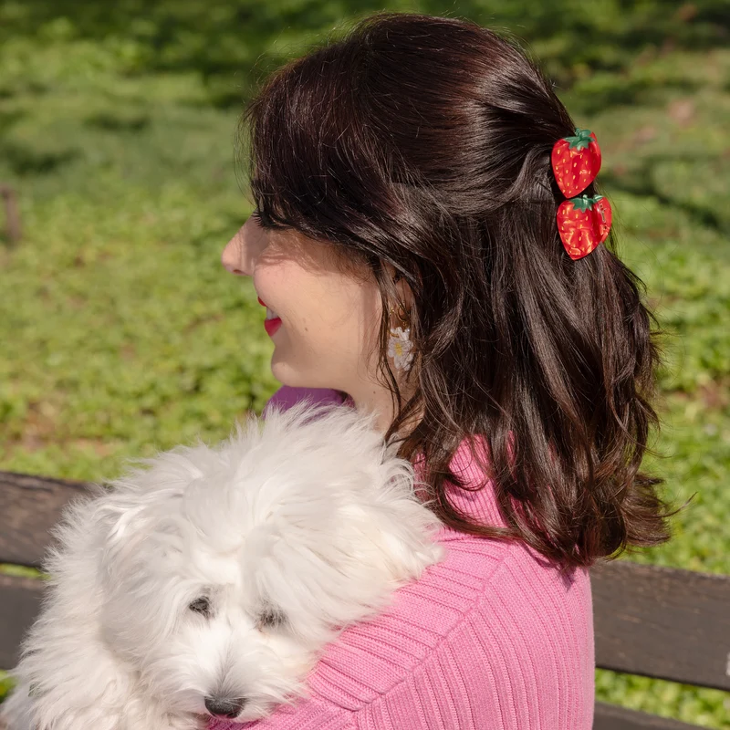 Pince à cheveux Fraise