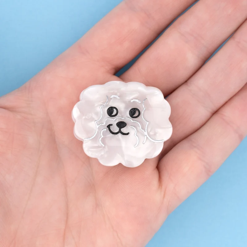 Mini pince à cheveux Bichon