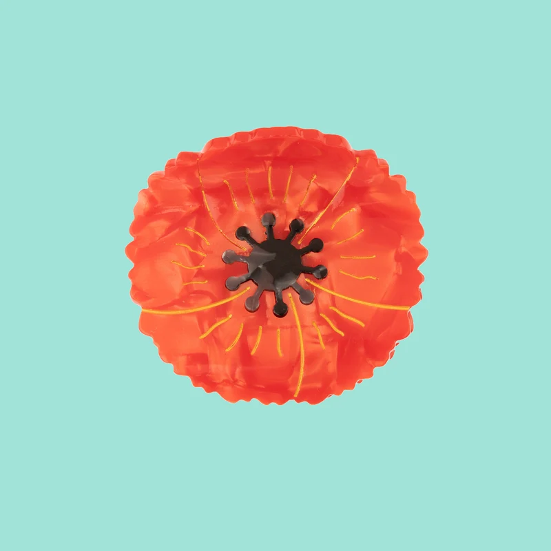 Pince à cheveux Coquelicot