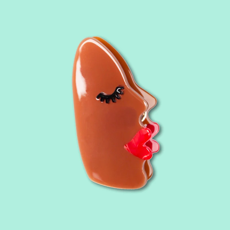 Pince à cheveux Visage - Noir