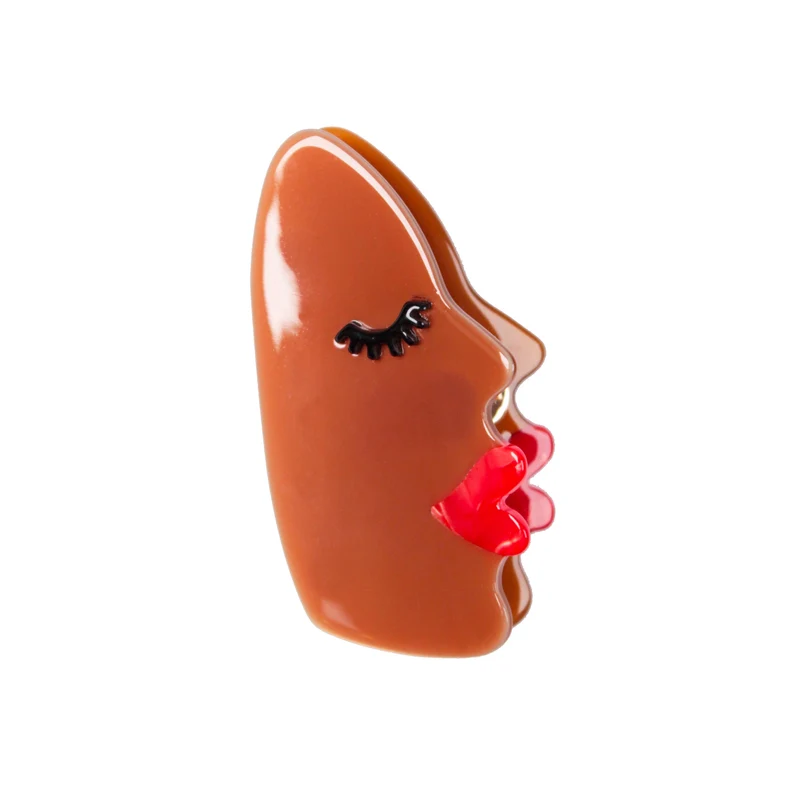 Pince à cheveux Visage - Noir