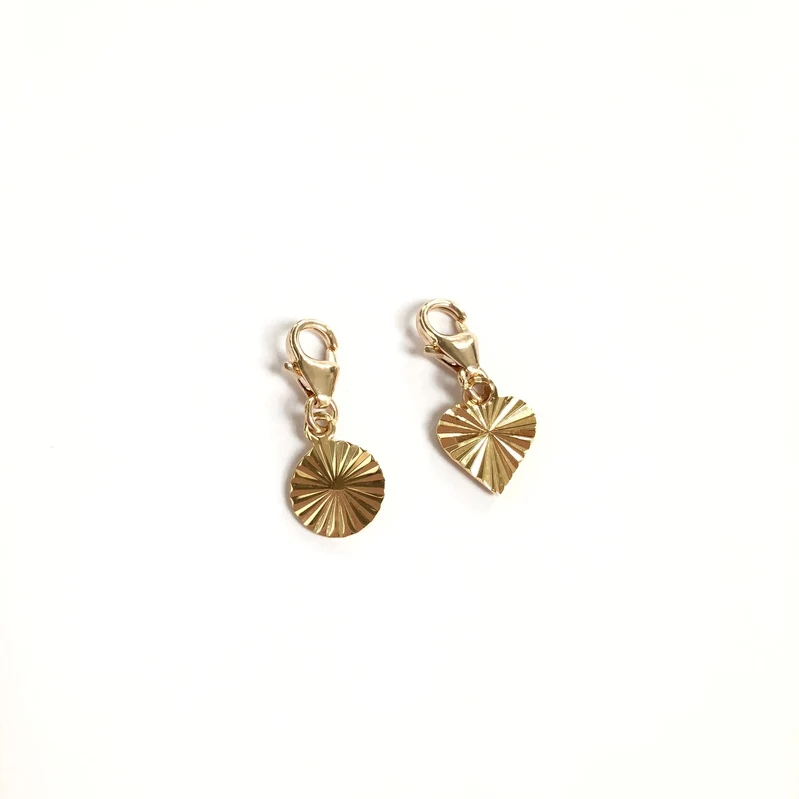 Charm "Rayon" plaqué or