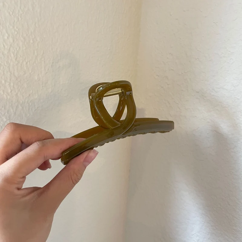 果凍多色大髮夾