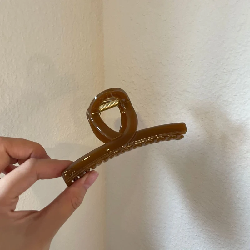 果凍多色大髮夾