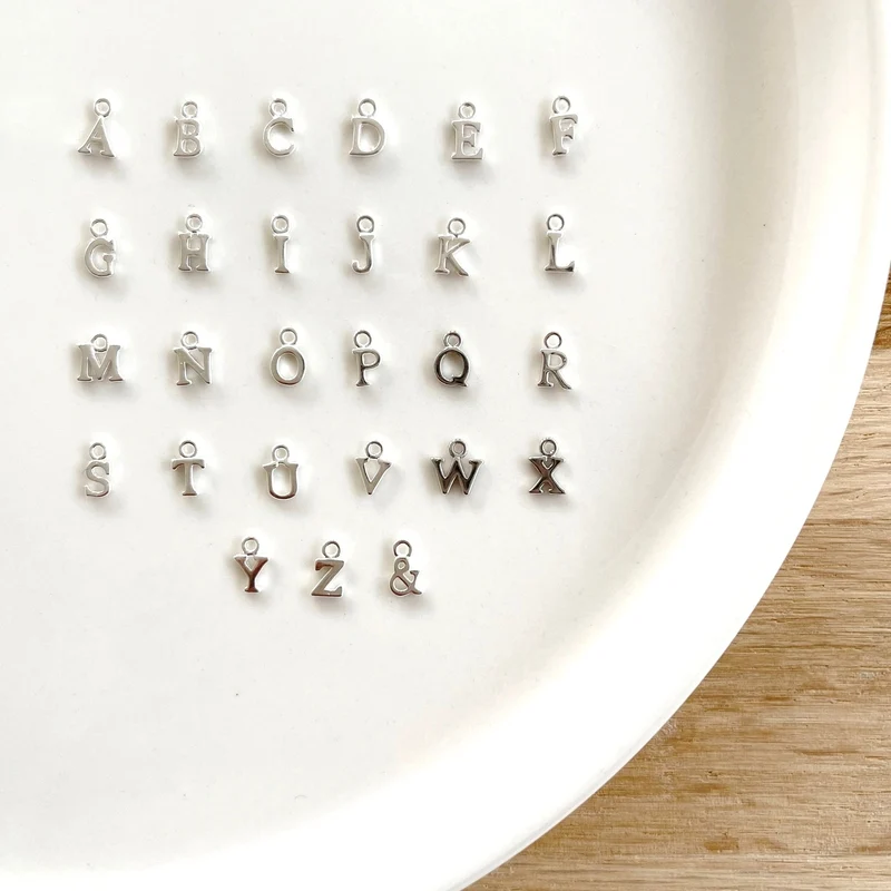 Mini Pendentif "Initial" argent