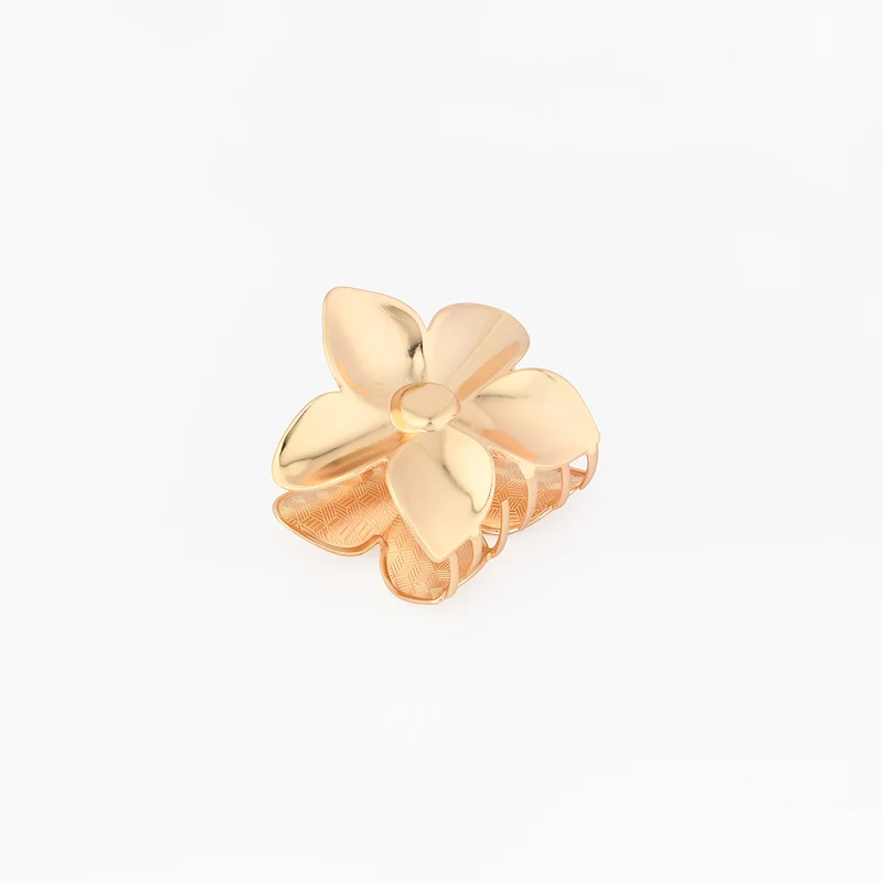 Pince à cheveux fleur dorée