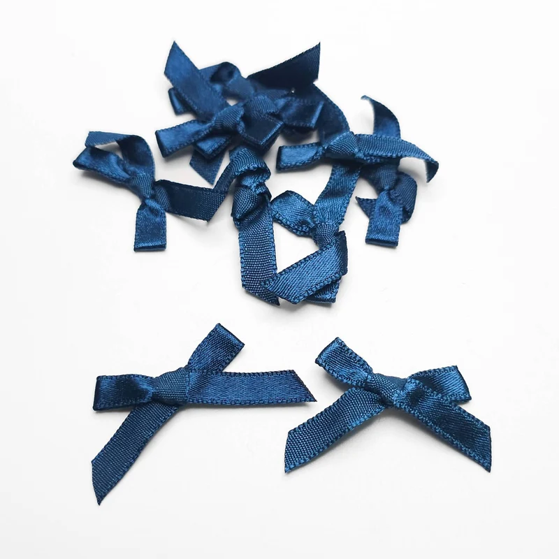 Mini nœuds en ruban satin | Décorations pour couture | Paquets de 10