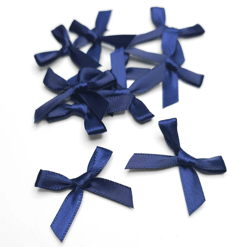 Mini nœuds en ruban satin | Décorations pour couture | Paquets de 10