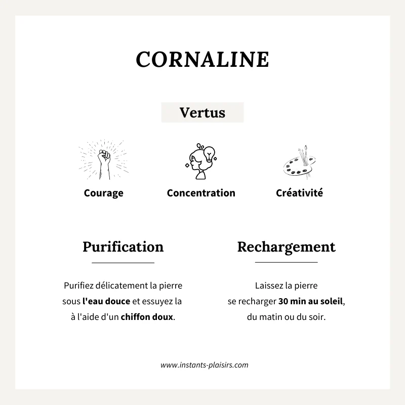 Charm "Cornaline" plaqué or