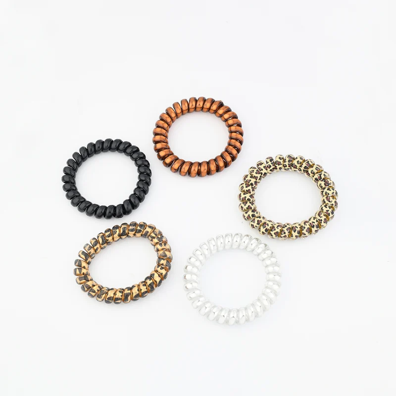 Set de 5 élastiques à cheveux ressorts assortis