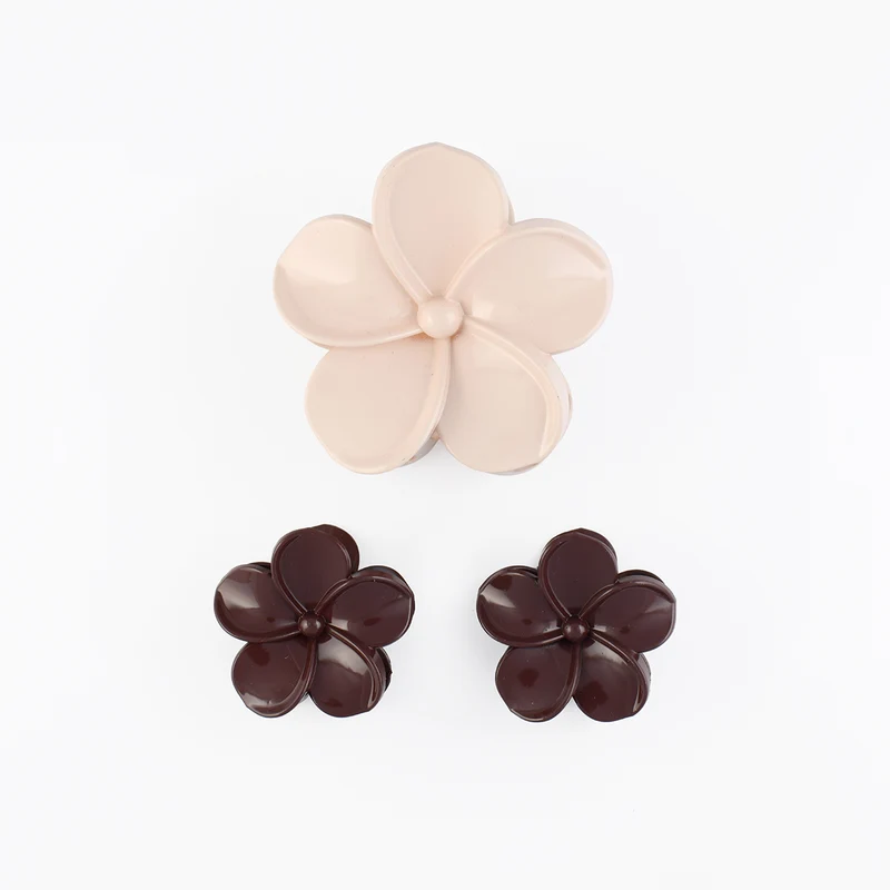 Set de 3 pinces cheveux fleurs