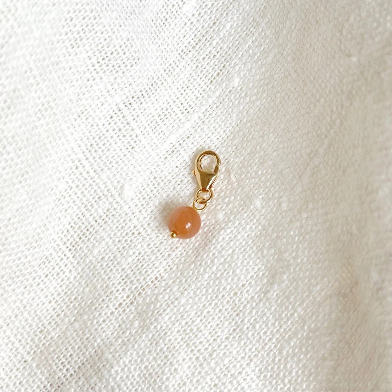 Charm "Sweet" Pierre du soleil plaqué or