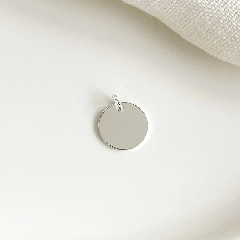 Pendentif "Médaille 1,5cm" argent