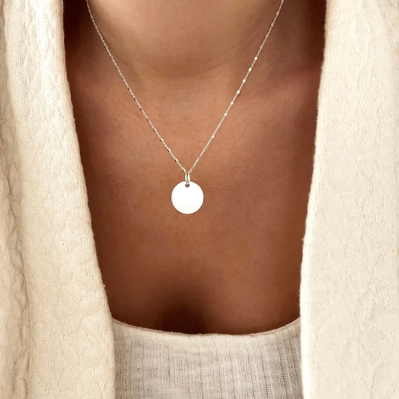 Pendentif "Médaille 1,5cm" argent