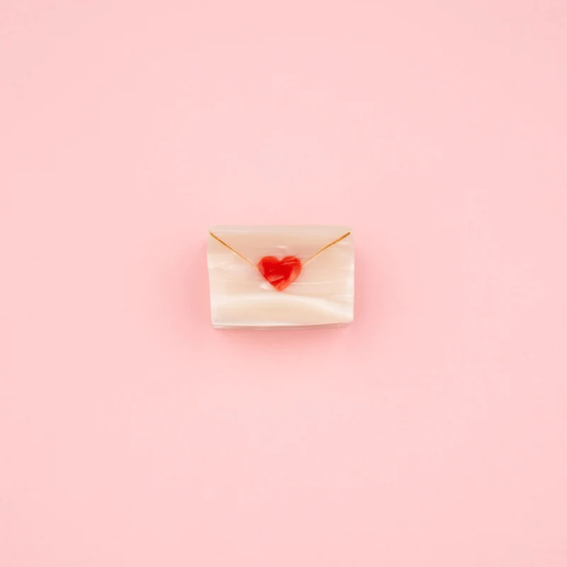 Mini pince à cheveux Lettre d'Amour
