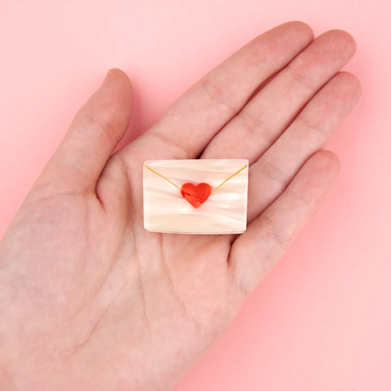 Mini pince à cheveux Lettre d'Amour